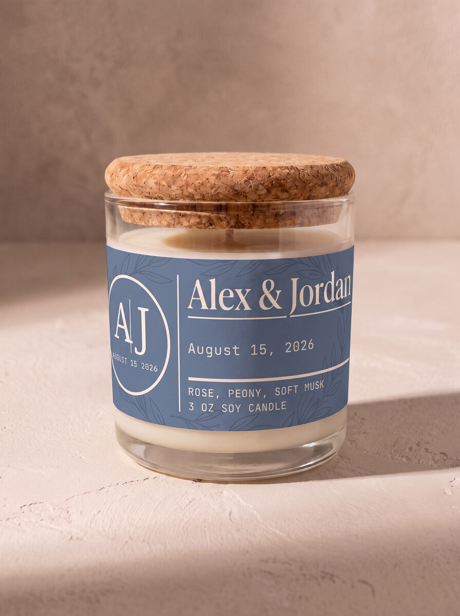 Custom 3oz Mini we designed for the AJ wedding